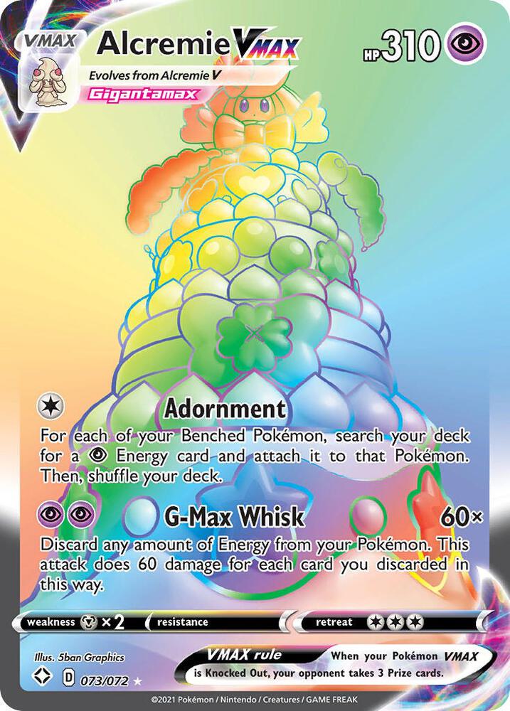 Compra Alcremie VMAX Secret #73/72 - Shining Fates disponible en El Salvador en UniversoTCG