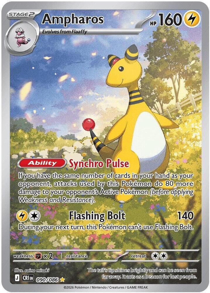 Compra Ampharos IR #90/86 - Chaos Rising disponible en El Salvador en UniversoTCG