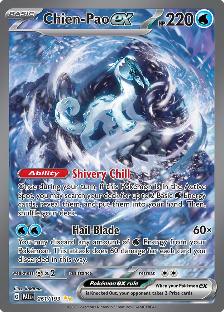 Compra Chien Pao EX SIR #261/193 - Paldea Evolved disponible en El Salvador en UniversoTCG
