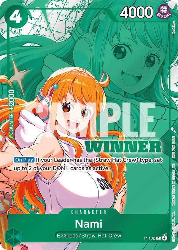 Compra Nami Winner Pack 2026 Vol.2 - One Piece Promotion disponible en El Salvador en UniversoTCG