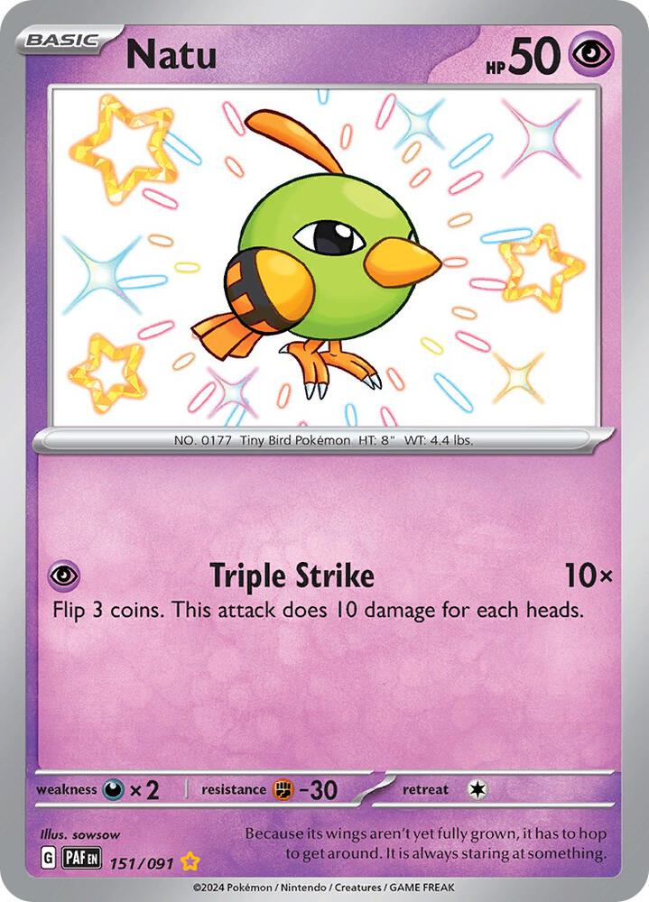 Compra Natu Shiny #151/91 - Paldean Fates disponible en El Salvador en UniversoTCG