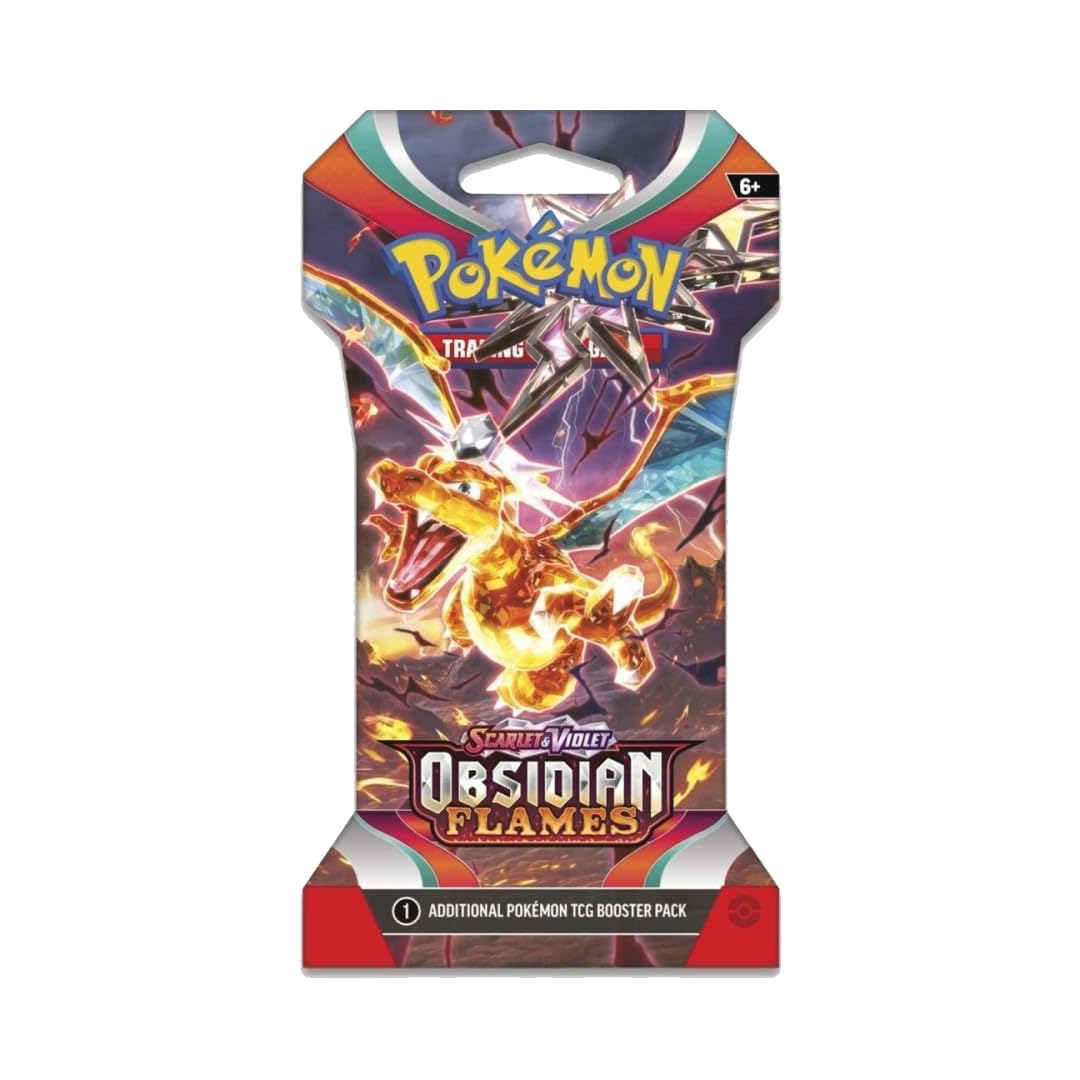 Pokémon Obsidian Flames Sleeved Pack sellada disponible en El Salvador en UniversoTCG