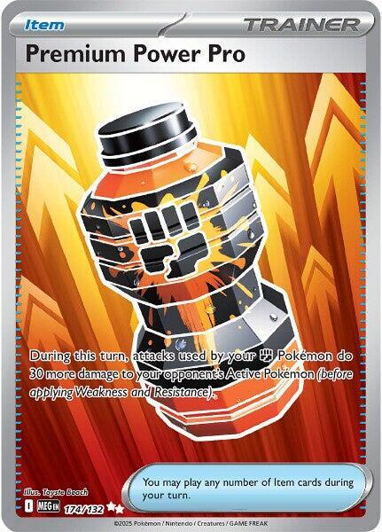 Compra Premium Power Pro FA #174/132 - Mega Evolution disponible en El Salvador en UniversoTCG