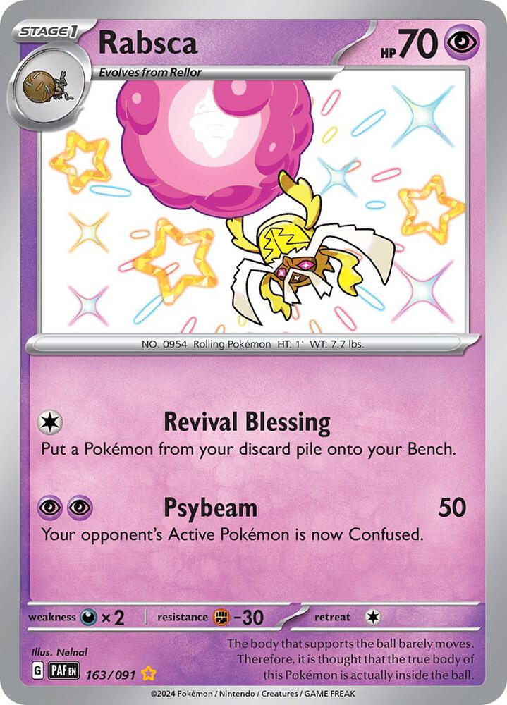 Compra Rabsca Shiny #163/91 - Paldean Fates disponible en El Salvador en UniversoTCG