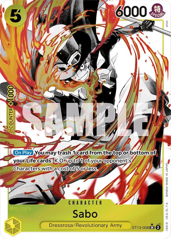 Compra Sabo Parallel #ST13-008 - Ultra Deck: The Three Brothers disponible en El Salvador en UniversoTCG