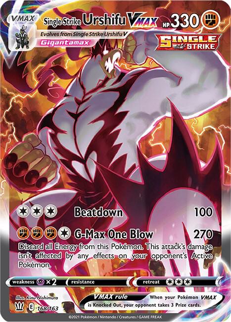 Compra Single Strike Urshifu VMAX Altenate Art #168/163 - Battle Styles disponible en El Salvador en UniversoTCG