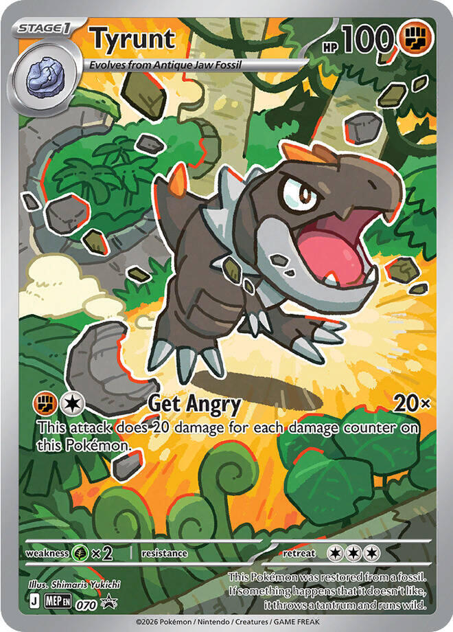 Compra Tyrunt Mega Evolution Promo jpg disponible en El Salvador en UniversoTCG