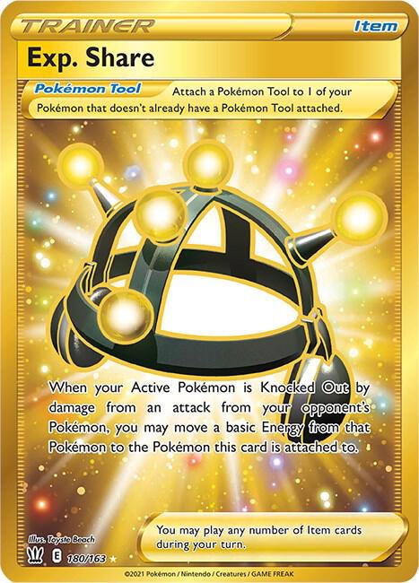 Exp. Share Gold #180/163 - Battle Styles