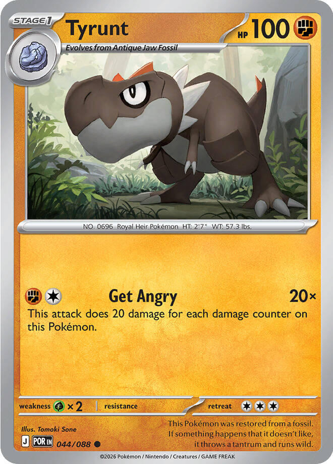 Tyrunt Reverse Holofoil #44/88 - Perfect Order
