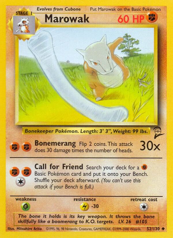 Marowak base set 2 unlimited