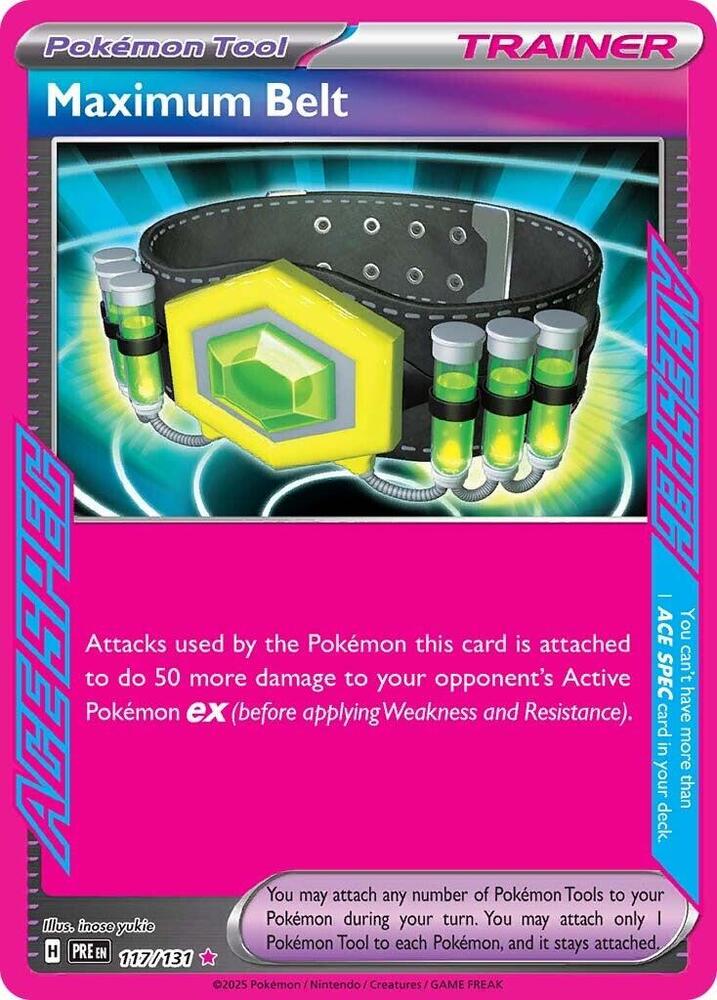 Maximum belt #117/131 - Prismatic Evolutions