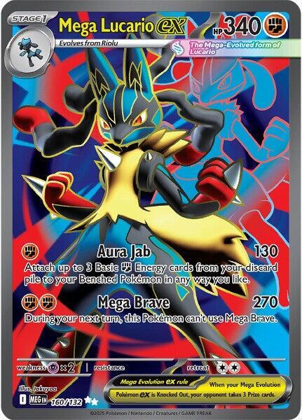 Mega Lucario Ex FA #160/132 - Mega Evolution