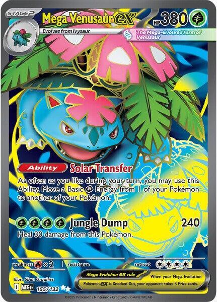 Mega Venusaur Ex FA #155/132 - Mega Evolution