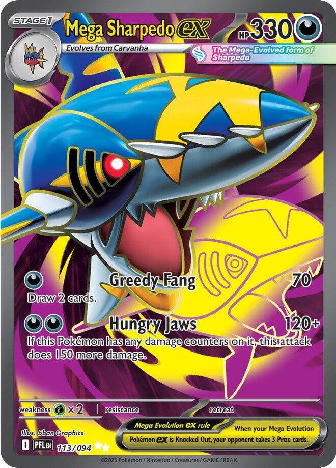 Mega Sharpedo Ex FA #113/94 - Phantasmal Flames
