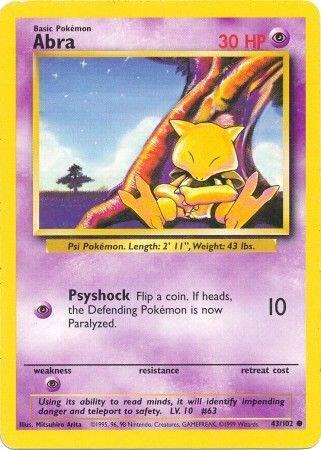 Abra base set unlimited
