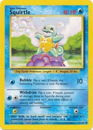 Squirtle base set unlimited