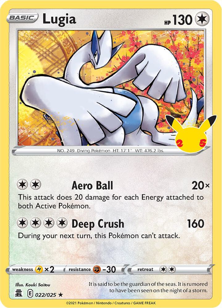 Lugia #22/25 - Celebrations 25