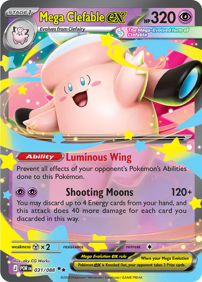 Mega Clefable Ex #31/88 - Perfect Order