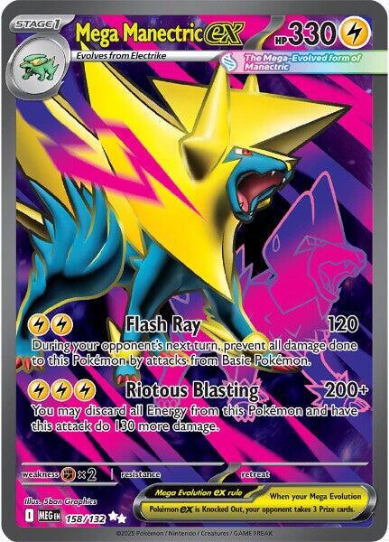 Mega Manectric Ex FA #158/132 - Mega Evolution
