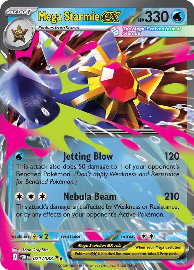 Mega Starmie Ex #21/88 - Perfect Order