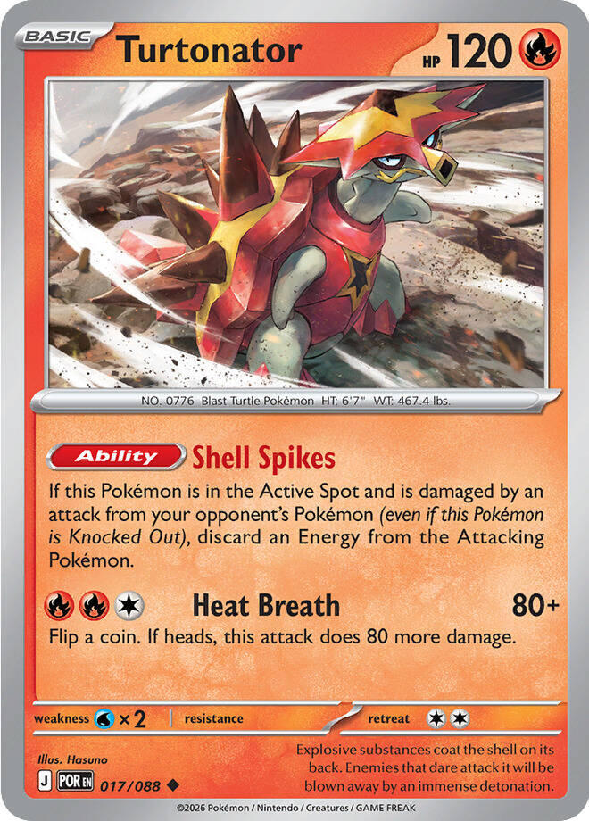 Turtonator Reverse Holofoil #17/88 - Perfect Order