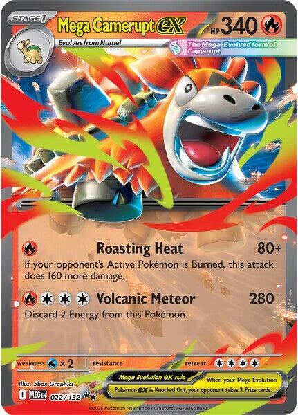 Mega Camerupt Ex #22/132 - Mega Evolution