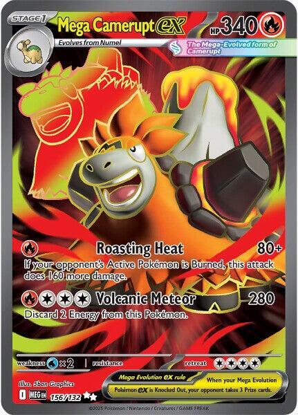 Mega Camerupt Ex #156/132 - Mega Evolution