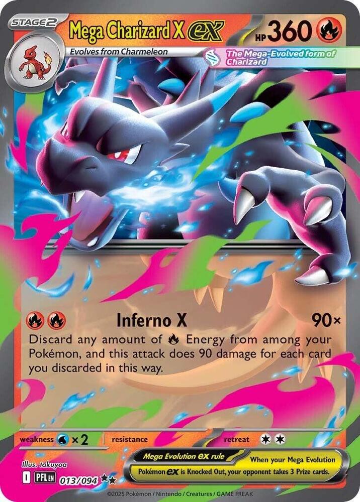 Mega Charizard Ex X #13/94 - Phantasmal Flames