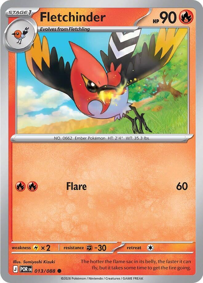 Fletchinder Reverse Holofoil #13/88 - Perfect Order