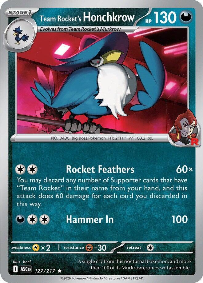 Team Rocket's Honchkrow en español #127/217 - Ascended Heroes