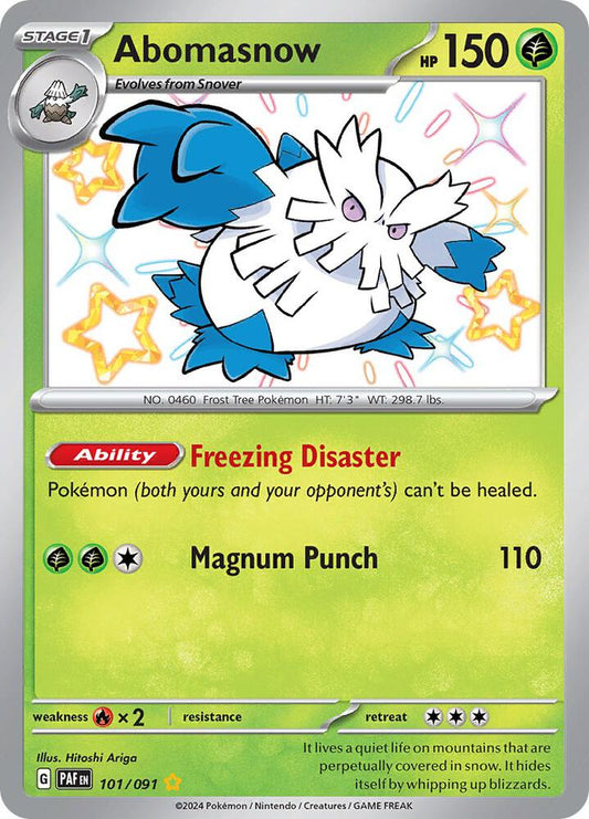Compra Abomasnow Shiny #101/91 - Paldean Fates disponible en El Salvador en UniversoTCG 