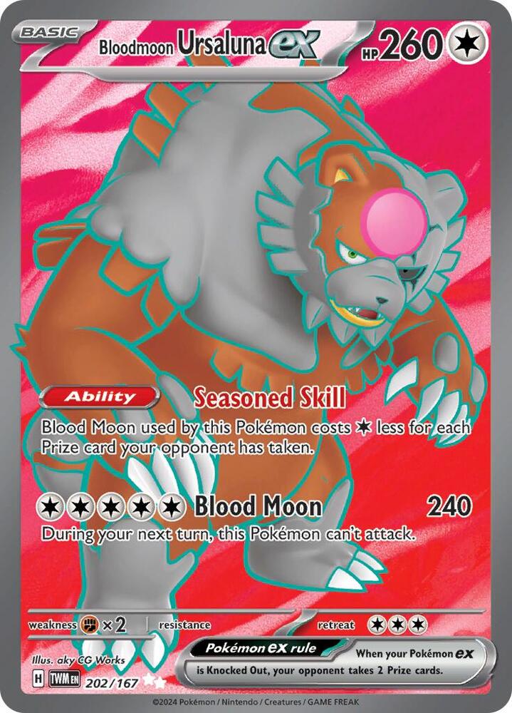 Comprar Bloodmoon Ursaluna Ex FA #202/167 - Twilight Masquerade disponible en El Salvador en UniversoTCG 