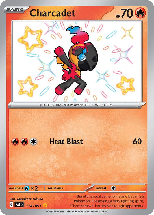 Compra Charcadet Shiny #114/91 - Paldean Fates disponible en El Salvador en UniversoTCG 