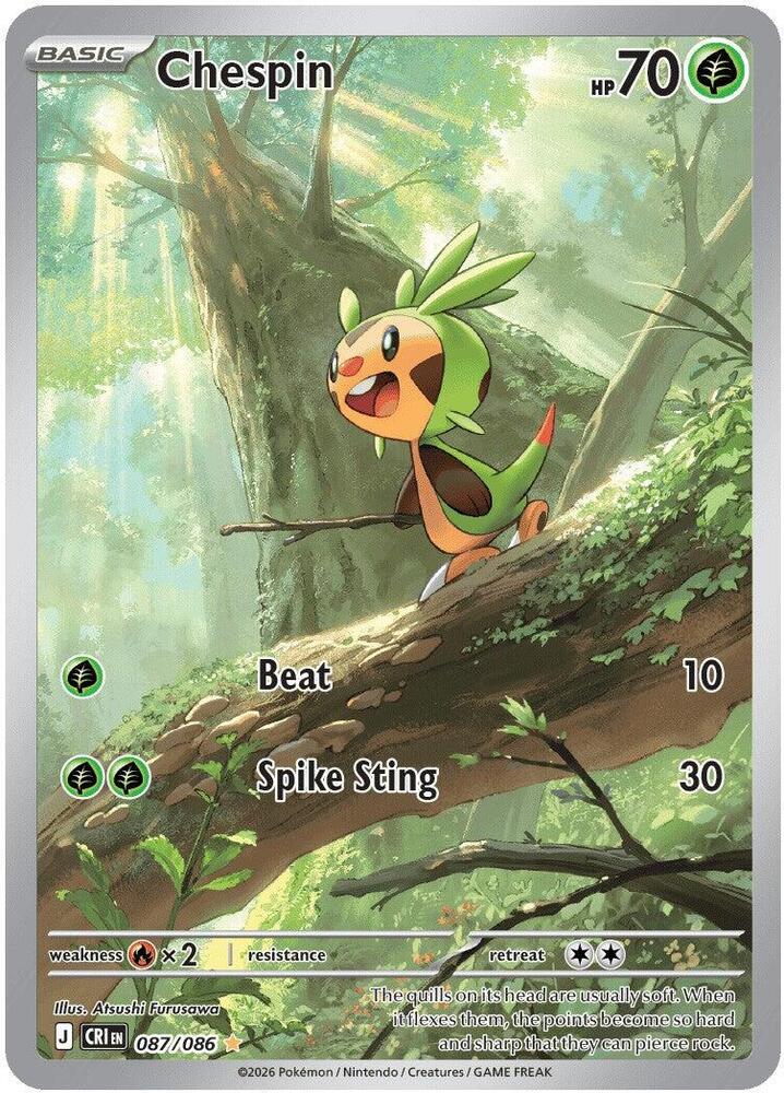 Compra Chespin IR #87/86 - Chaos Rising disponible en El Salvador en UniversoTCG 