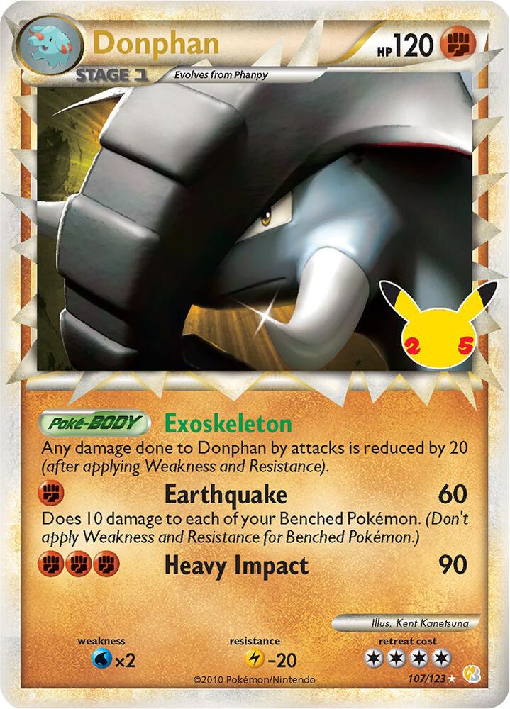 Compra Donphan (Prime) #107/123 - Celebrations: Classic Collection disponible en El Salvador en UniversoTCG 
