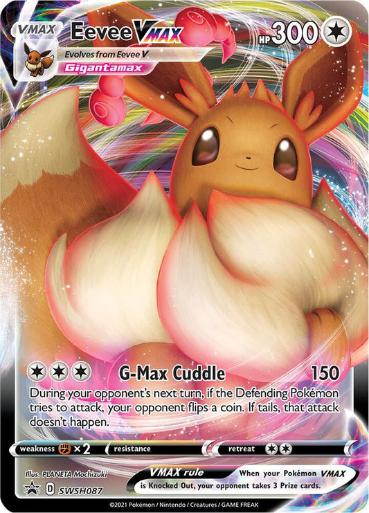 Compra Eevee VMAX - Sword & Shield Promo disponible en El Salvador en UniversoTCG 