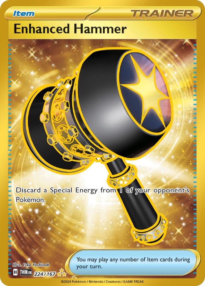 Compra Enhanced Hammer Gold #224/167 - Twilight Masquerade disponible en El Salvador en UniversoTCG 