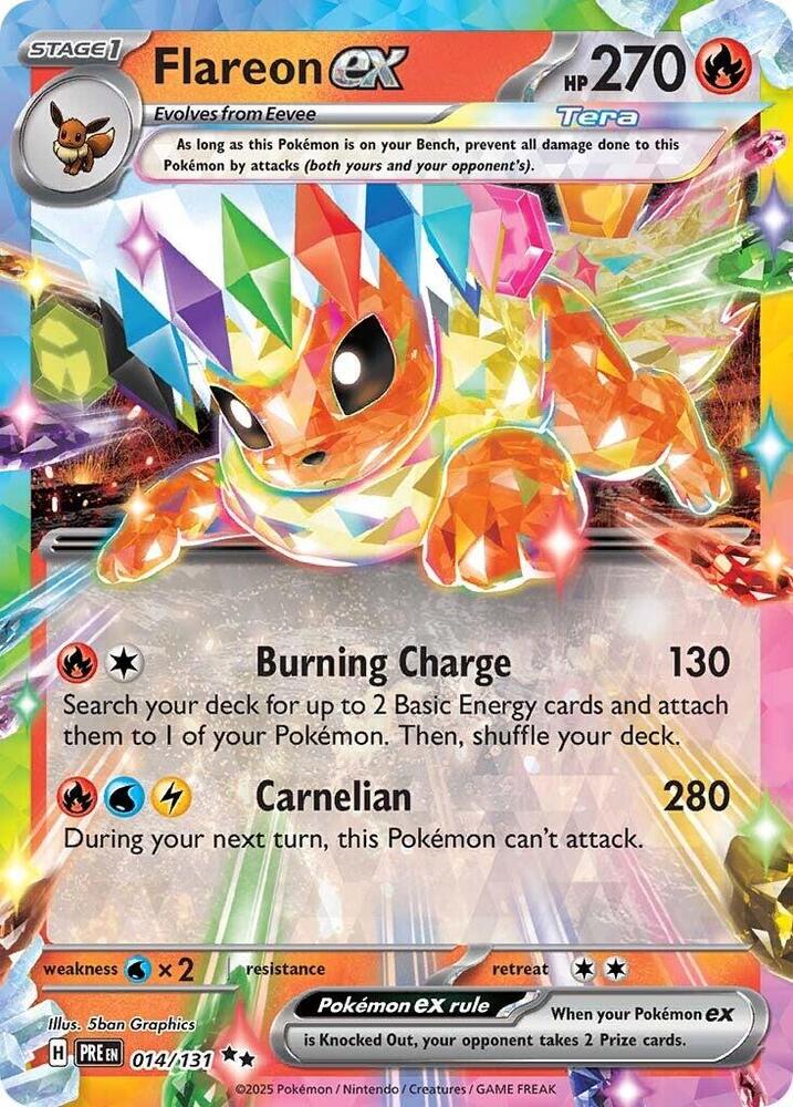 Compra Flareon Ex #14/131 - Prismatic Evolutions disponible en El Salvador en UniversoTCG 