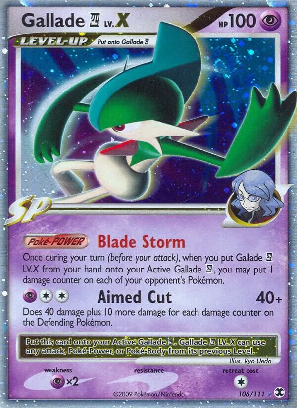 Compra Gallade E4 LV. X #106/111 - Rising Rivals disponible en El Salvador en UniversoTCG 
