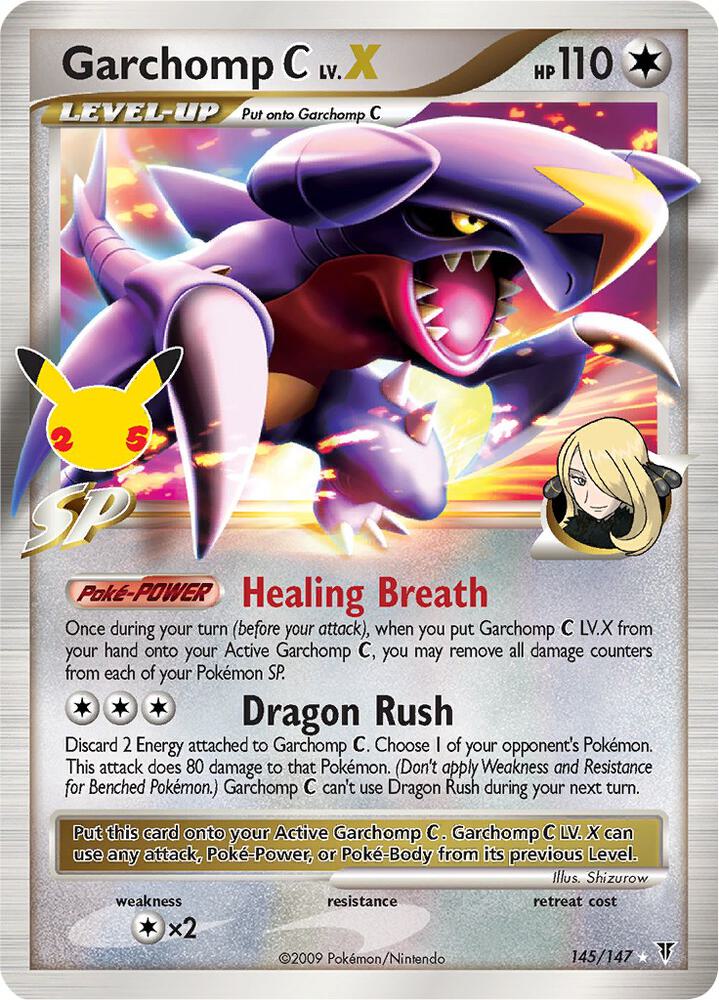 Compra Garchomp C LV. X #145/147 - Celebrations: Classic Collection disponible en El Salvador en UniversoTCG 