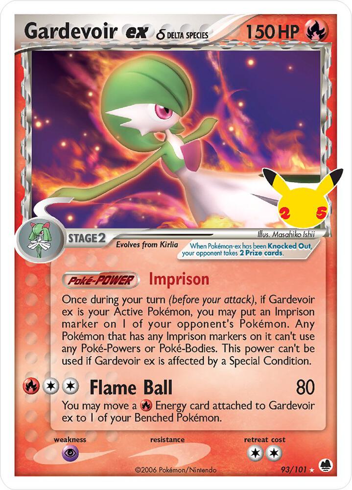 Compra Gardevoir Ex Delta Species #93/101 - Celebrations: Classic Collection disponible en El Salvador en UniversoTCG 