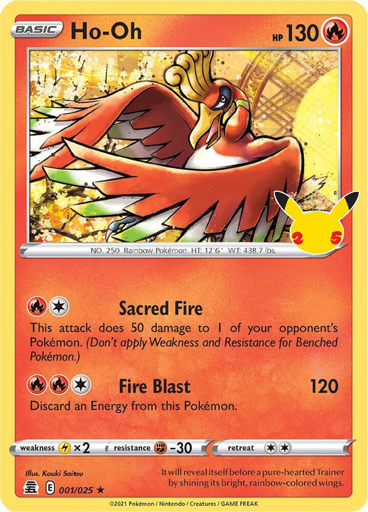 Compra Ho-Oh #1/25 - Pokémon Celebrations 25 disponible en El Salvador en UniversoTCG 