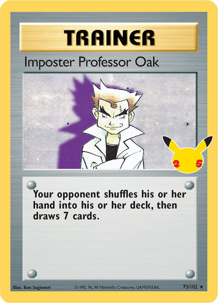 Compra Imposter Professor Oak - Celebrations: Classic Collection disponible en El Salvador en UniversoTCG 
