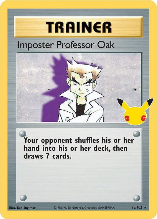 Compra Imposter Professor Oak - Celebrations: Classic Collection disponible en El Salvador en UniversoTCG 