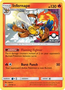 Compra Infernape #23/156 - League & Championship disponible en El Salvador en UniversoTCG 