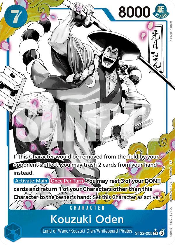 Compra Kouzuki Oden Parallel #ST22-005 - Starter Deck 22: Ace & Newgate disponible en El Salvador en UniversoTCG 
