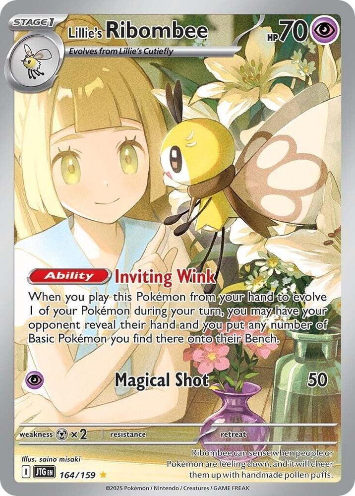 Compra Lillie's Ribombee IR #164/159 - Journey Together disponible en El Salvador en UniversoTCG 