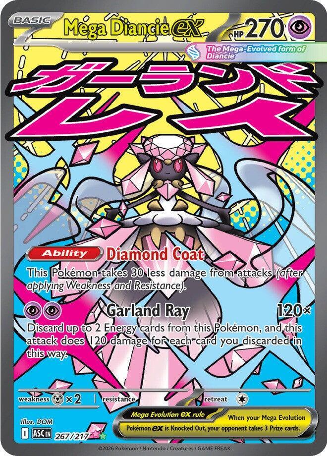 Compra Mega Diancie Ex Mega Attack Rare #267/217 - Ascended Heroes disponible en El Salvador en UniversoTCG 