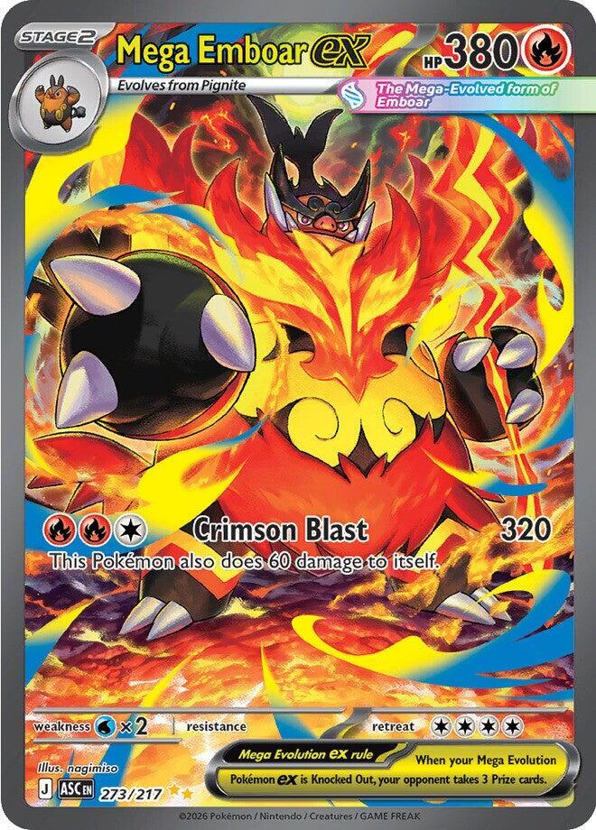Compra Mega Emboar Ex SIR #273/217 - Ascended Heroes  disponible en El Salvador en UniversoTCG 