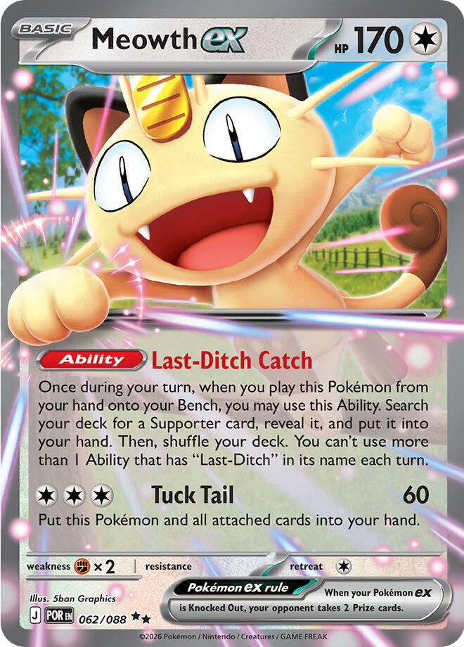 Compra Meowth Ex #62/88 - Perfect Order disponible en El Salvador en UniversoTCG 